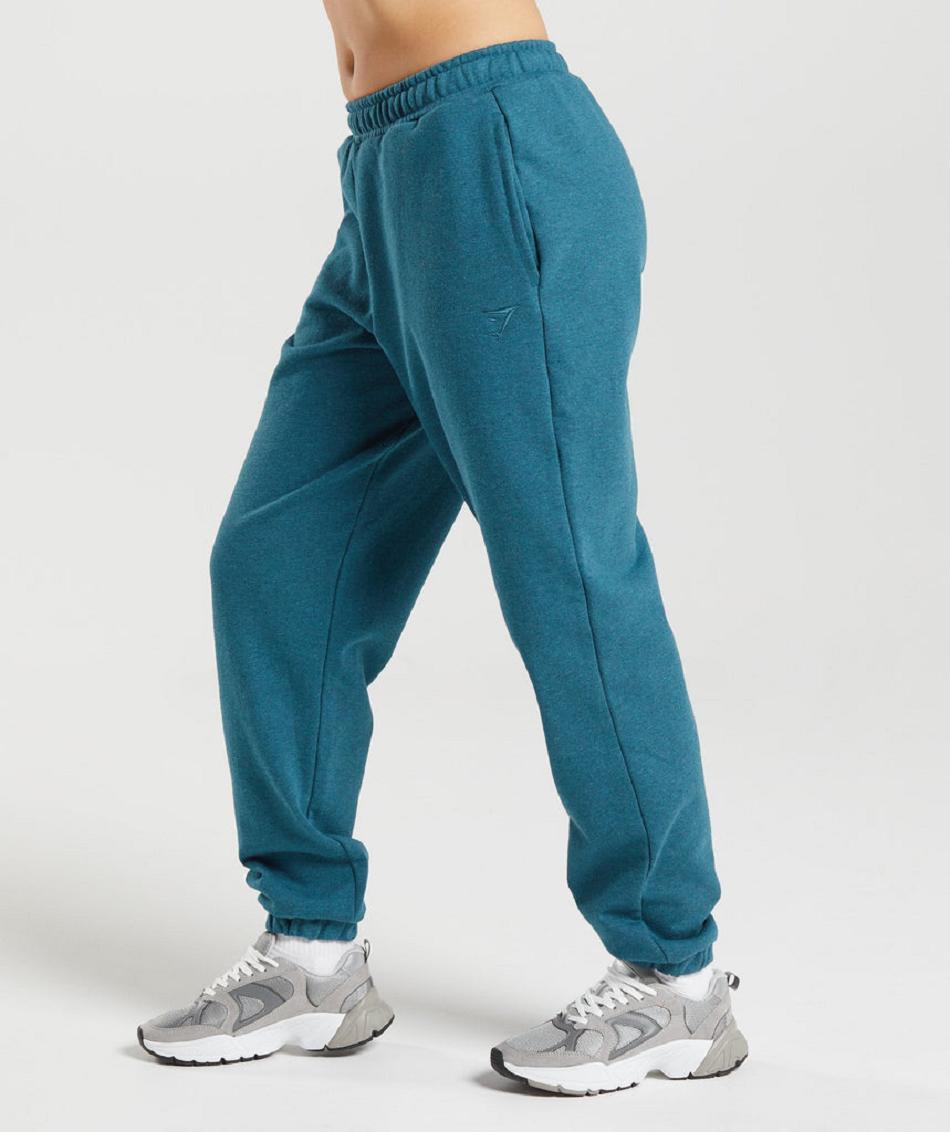 Gymshark Rest Day Sweats Ženske Jogger Hlače Sive Plave | HR 4118BEX